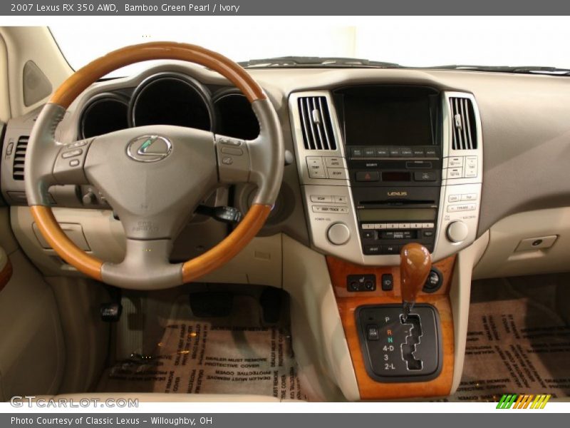 Bamboo Green Pearl / Ivory 2007 Lexus RX 350 AWD