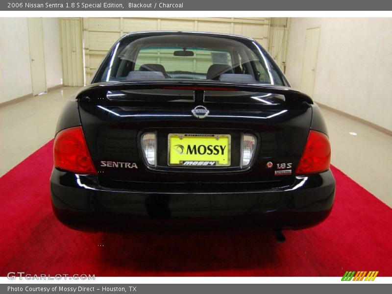 Blackout / Charcoal 2006 Nissan Sentra 1.8 S Special Edition