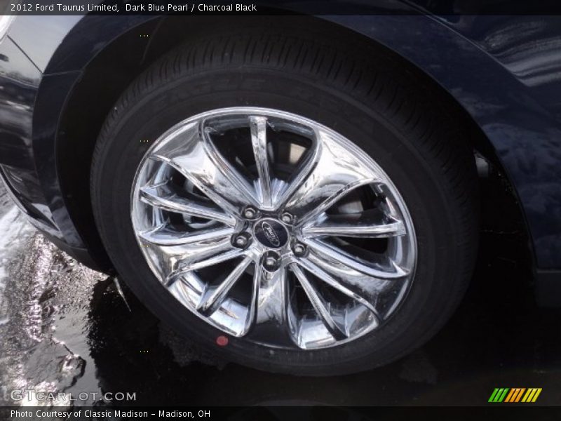 Dark Blue Pearl / Charcoal Black 2012 Ford Taurus Limited