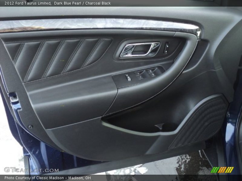 Dark Blue Pearl / Charcoal Black 2012 Ford Taurus Limited