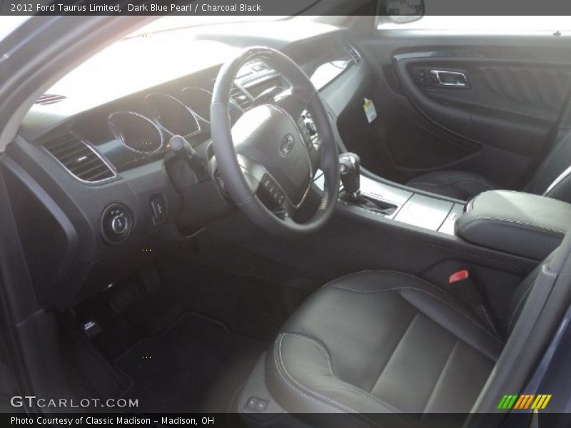 Dark Blue Pearl / Charcoal Black 2012 Ford Taurus Limited