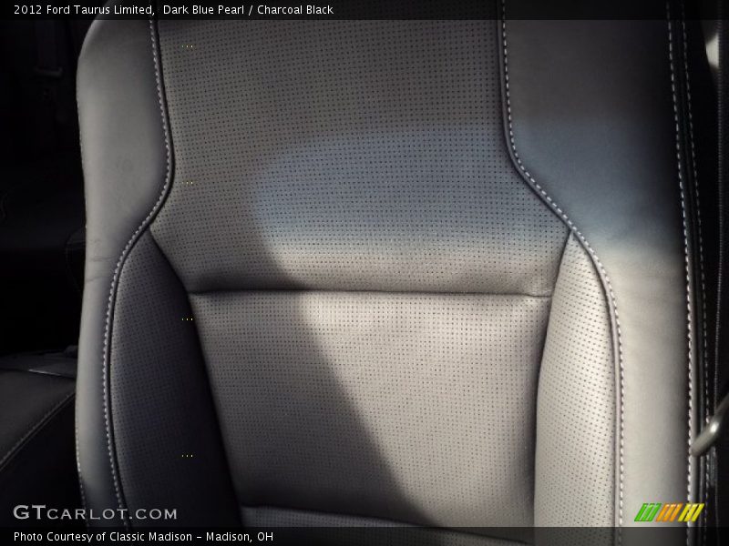 Dark Blue Pearl / Charcoal Black 2012 Ford Taurus Limited