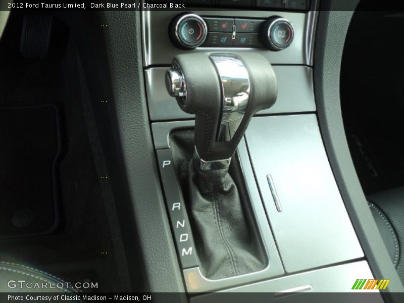 Dark Blue Pearl / Charcoal Black 2012 Ford Taurus Limited