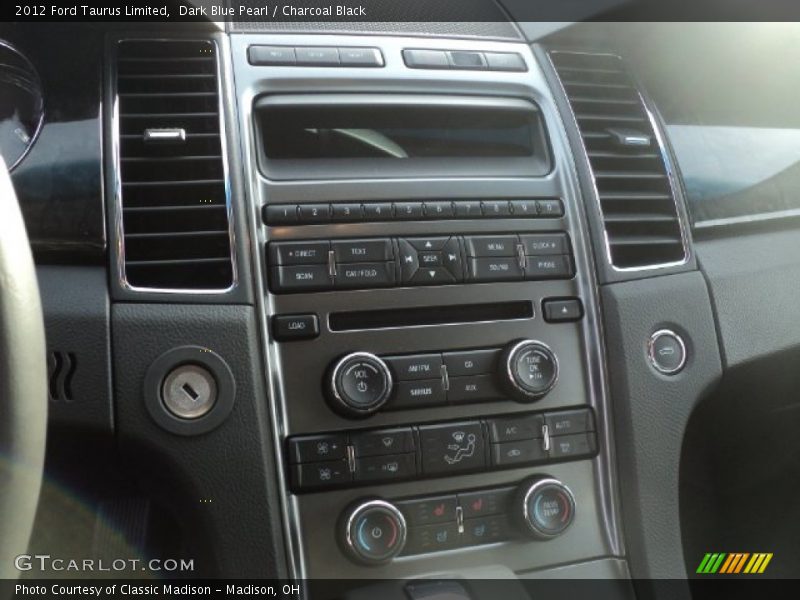 Dark Blue Pearl / Charcoal Black 2012 Ford Taurus Limited