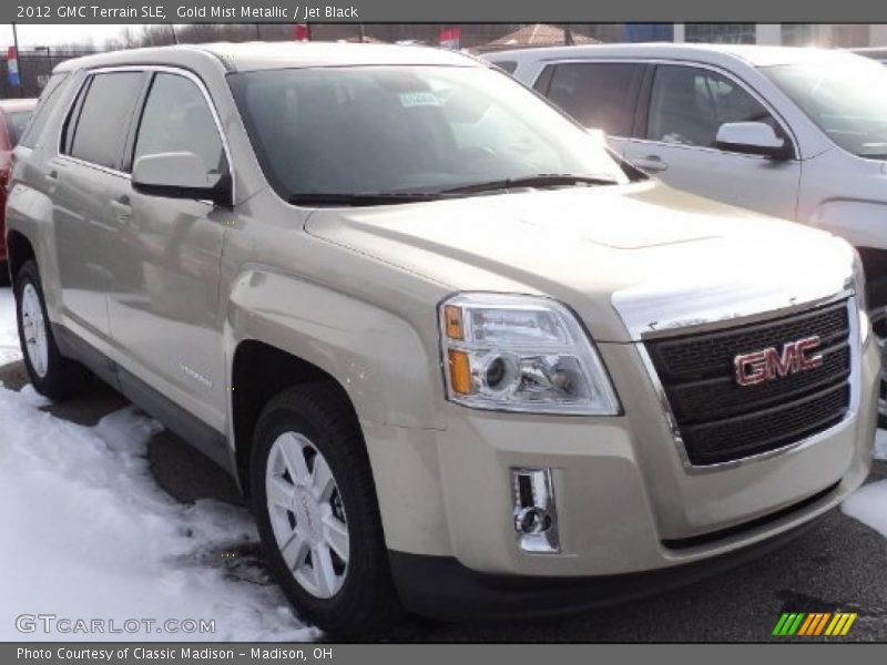 Gold Mist Metallic / Jet Black 2012 GMC Terrain SLE