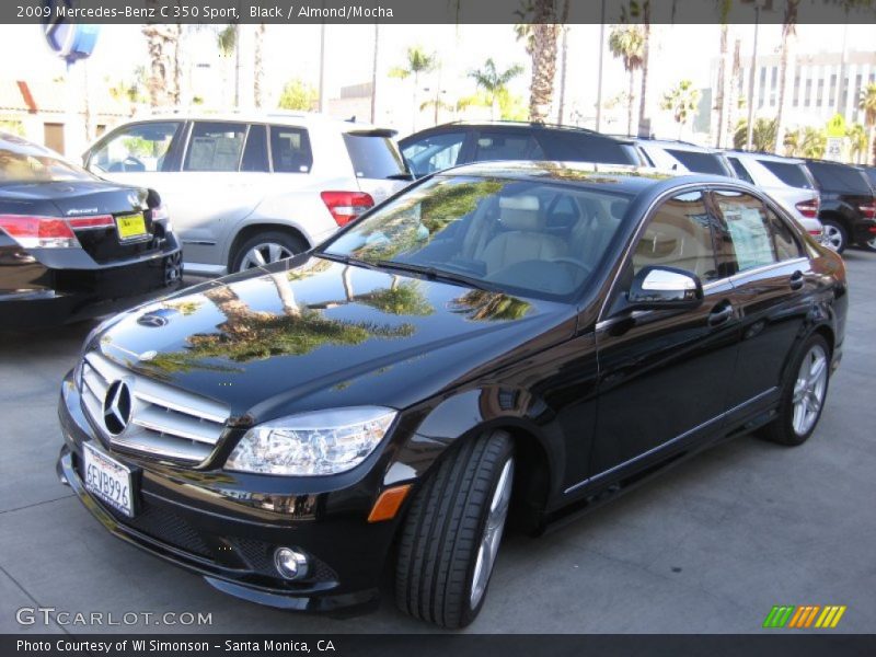 Black / Almond/Mocha 2009 Mercedes-Benz C 350 Sport