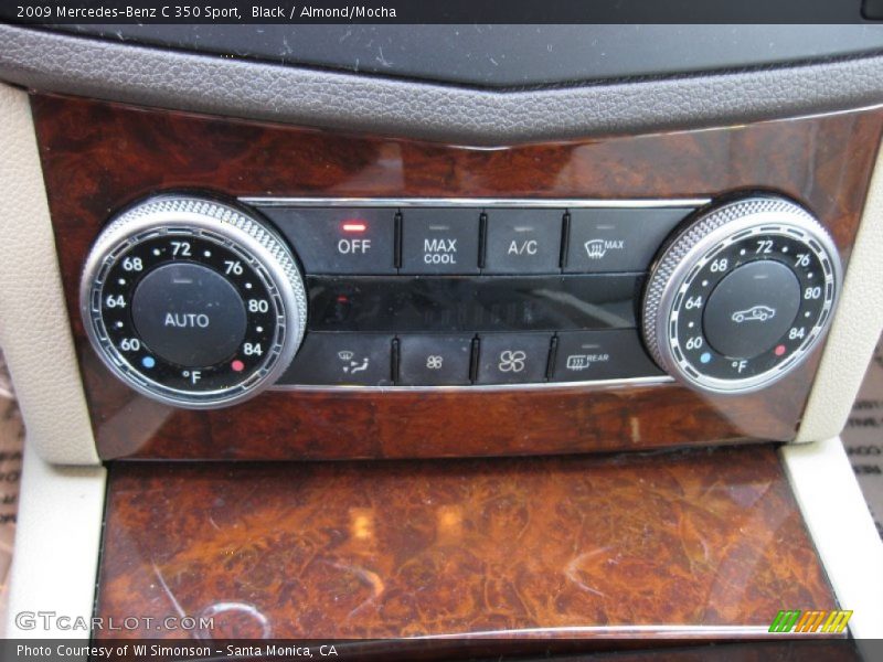 Black / Almond/Mocha 2009 Mercedes-Benz C 350 Sport