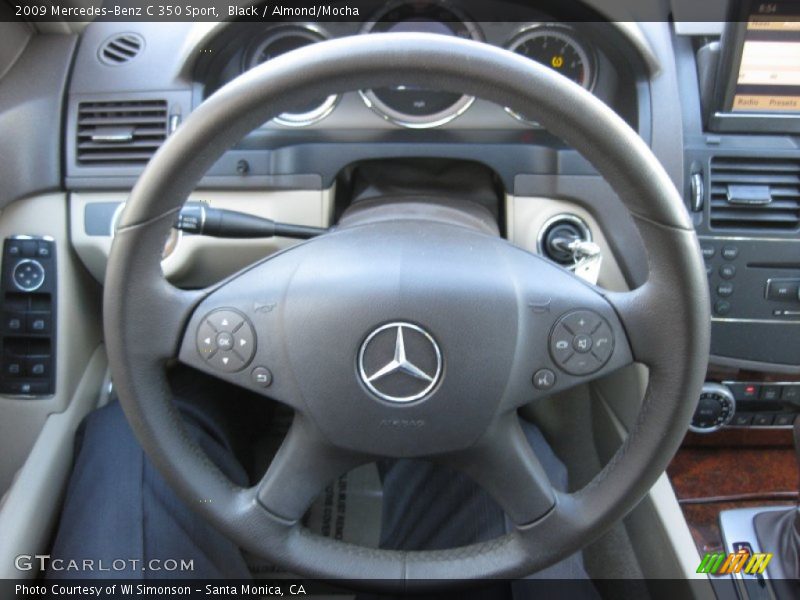Black / Almond/Mocha 2009 Mercedes-Benz C 350 Sport