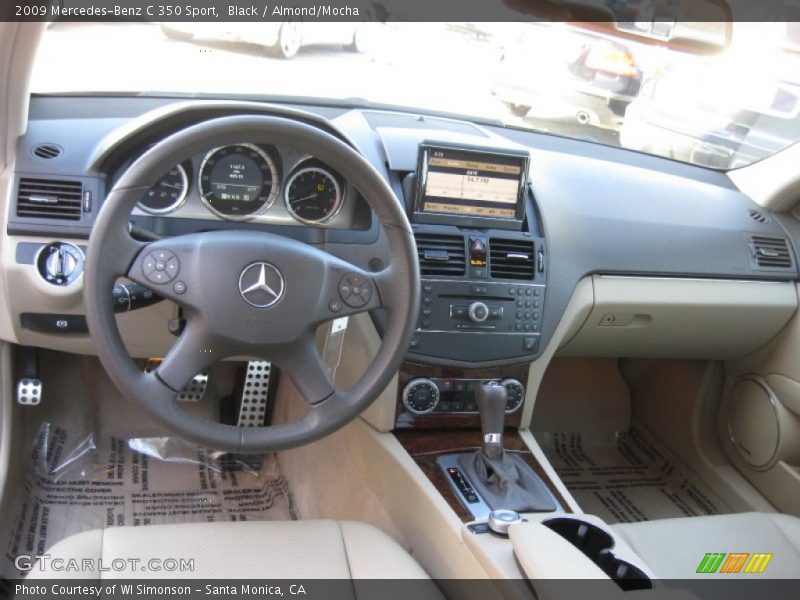 Black / Almond/Mocha 2009 Mercedes-Benz C 350 Sport