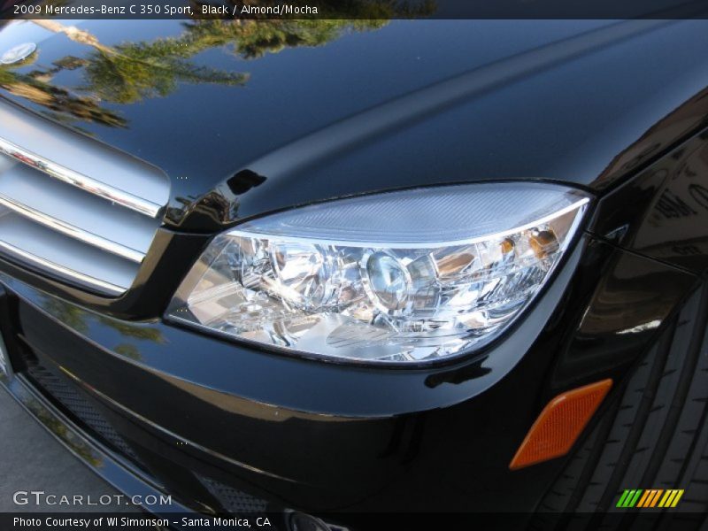 Black / Almond/Mocha 2009 Mercedes-Benz C 350 Sport