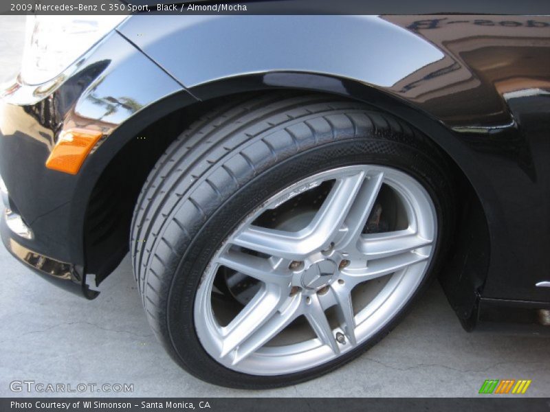 Black / Almond/Mocha 2009 Mercedes-Benz C 350 Sport