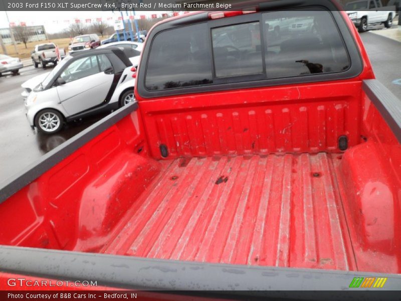 Bright Red / Medium Parchment Beige 2003 Ford F150 XLT SuperCrew 4x4