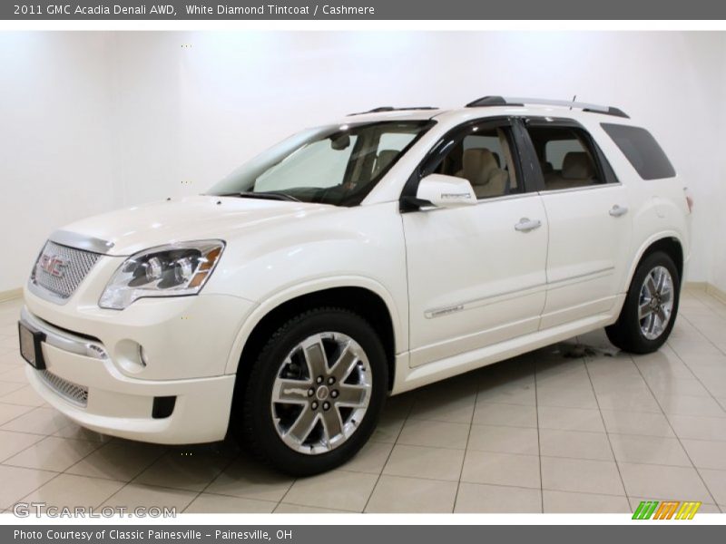 White Diamond Tintcoat / Cashmere 2011 GMC Acadia Denali AWD