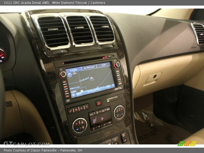 White Diamond Tintcoat / Cashmere 2011 GMC Acadia Denali AWD