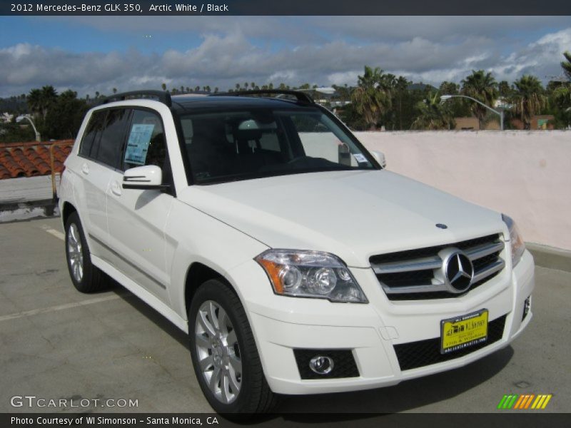 Arctic White / Black 2012 Mercedes-Benz GLK 350