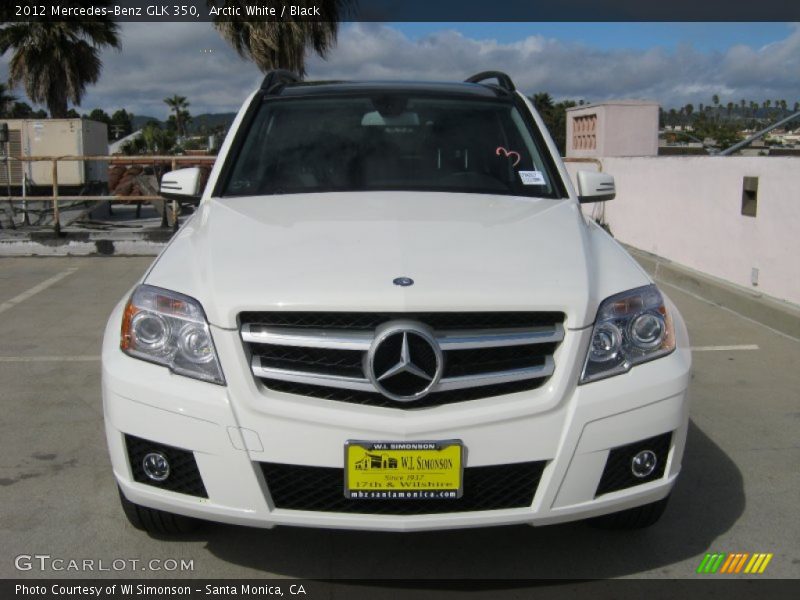 Arctic White / Black 2012 Mercedes-Benz GLK 350