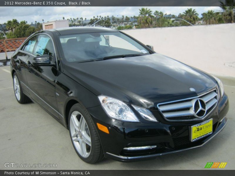 Black / Black 2012 Mercedes-Benz E 350 Coupe