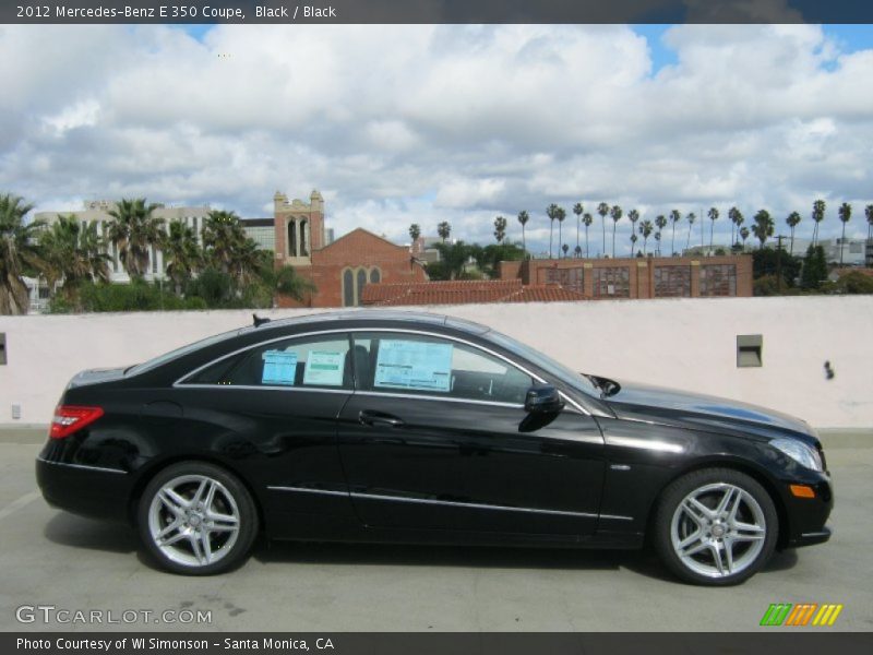 Black / Black 2012 Mercedes-Benz E 350 Coupe
