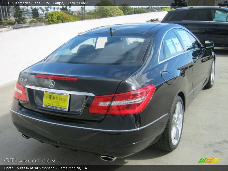 Black / Black 2012 Mercedes-Benz E 350 Coupe