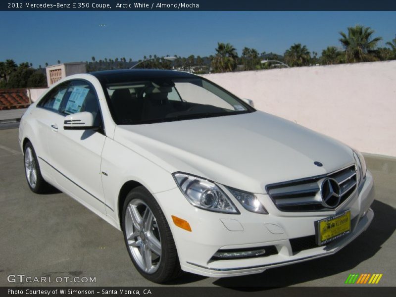 Arctic White / Almond/Mocha 2012 Mercedes-Benz E 350 Coupe