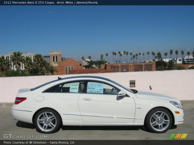 Arctic White / Almond/Mocha 2012 Mercedes-Benz E 350 Coupe