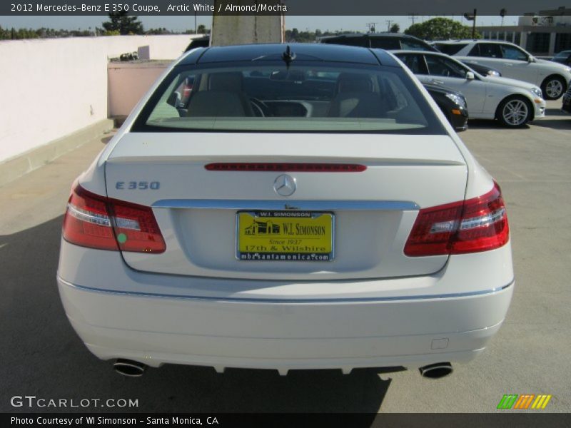 Arctic White / Almond/Mocha 2012 Mercedes-Benz E 350 Coupe