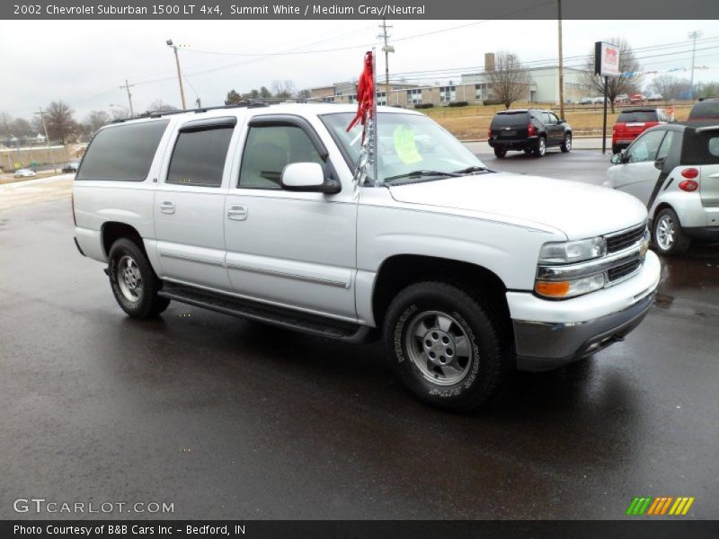 Summit White / Medium Gray/Neutral 2002 Chevrolet Suburban 1500 LT 4x4