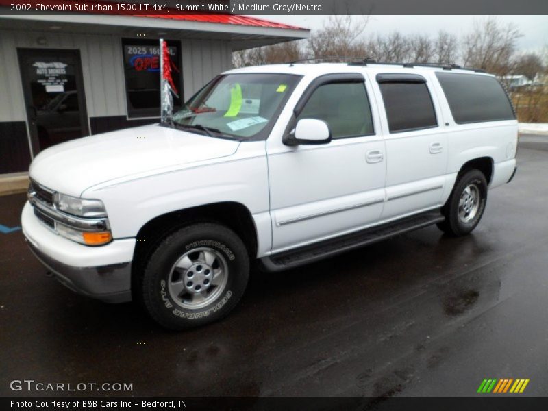 Summit White / Medium Gray/Neutral 2002 Chevrolet Suburban 1500 LT 4x4