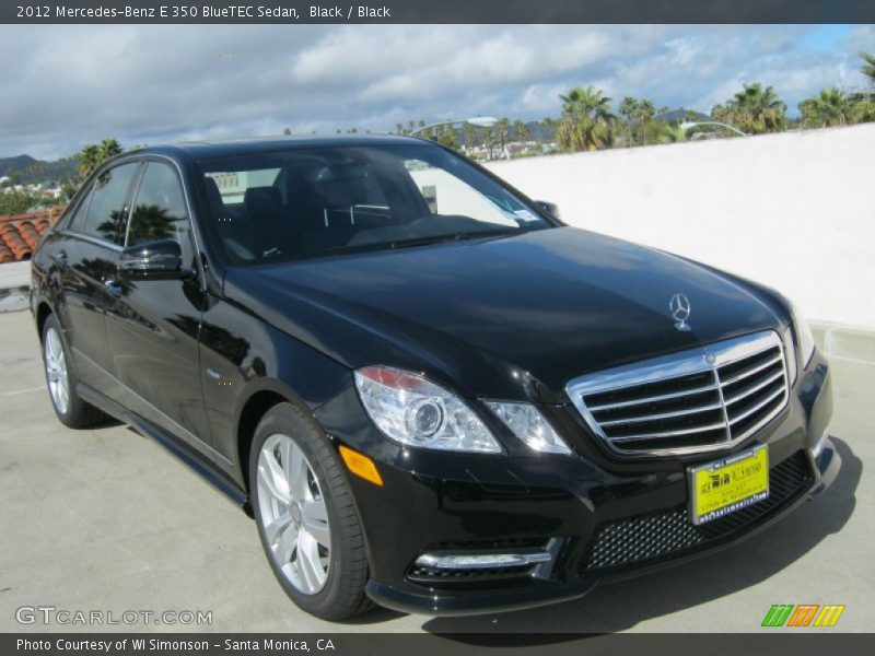 Black / Black 2012 Mercedes-Benz E 350 BlueTEC Sedan