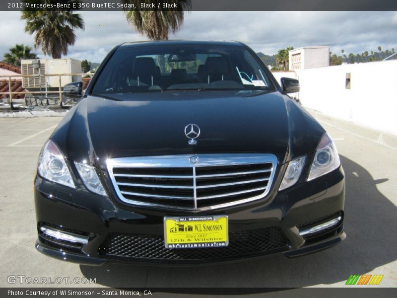 Black / Black 2012 Mercedes-Benz E 350 BlueTEC Sedan