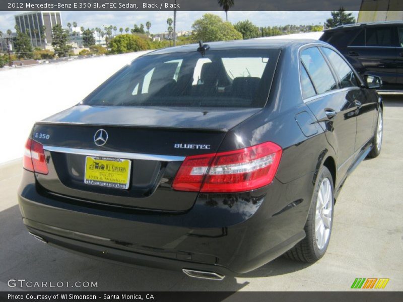 Black / Black 2012 Mercedes-Benz E 350 BlueTEC Sedan