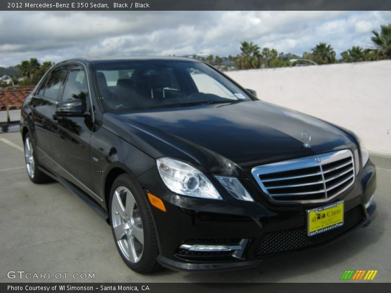Black / Black 2012 Mercedes-Benz E 350 Sedan