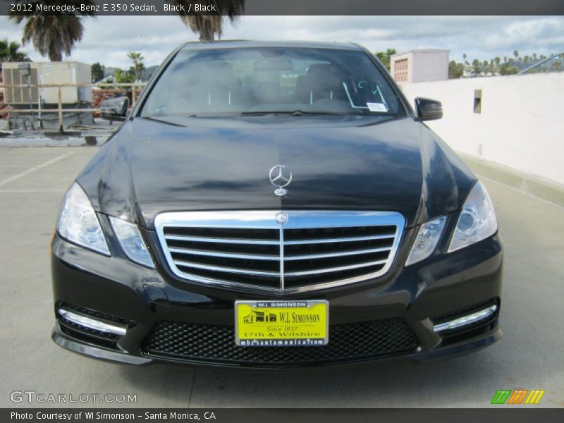 Black / Black 2012 Mercedes-Benz E 350 Sedan