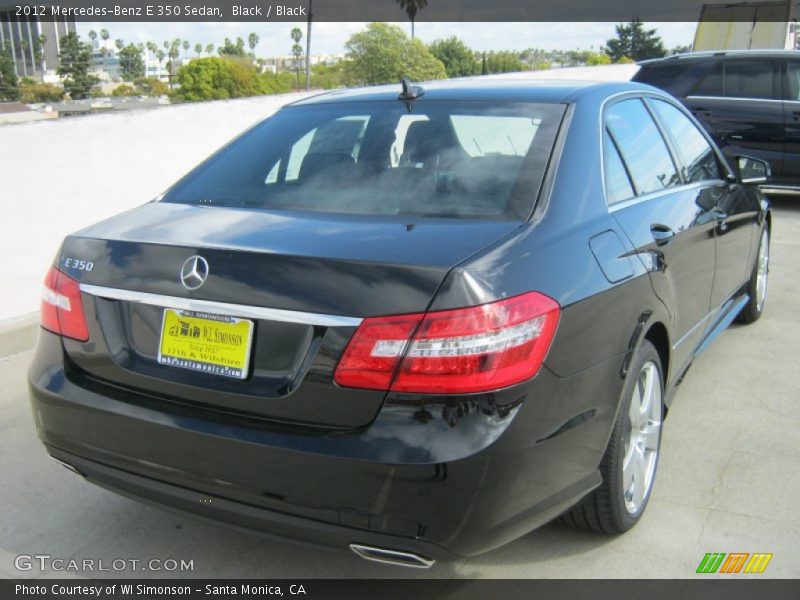 Black / Black 2012 Mercedes-Benz E 350 Sedan