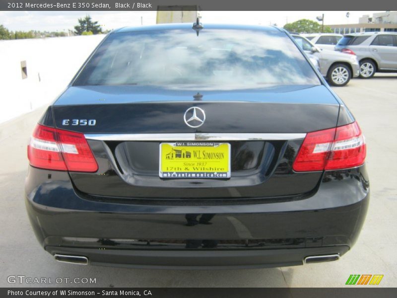 Black / Black 2012 Mercedes-Benz E 350 Sedan