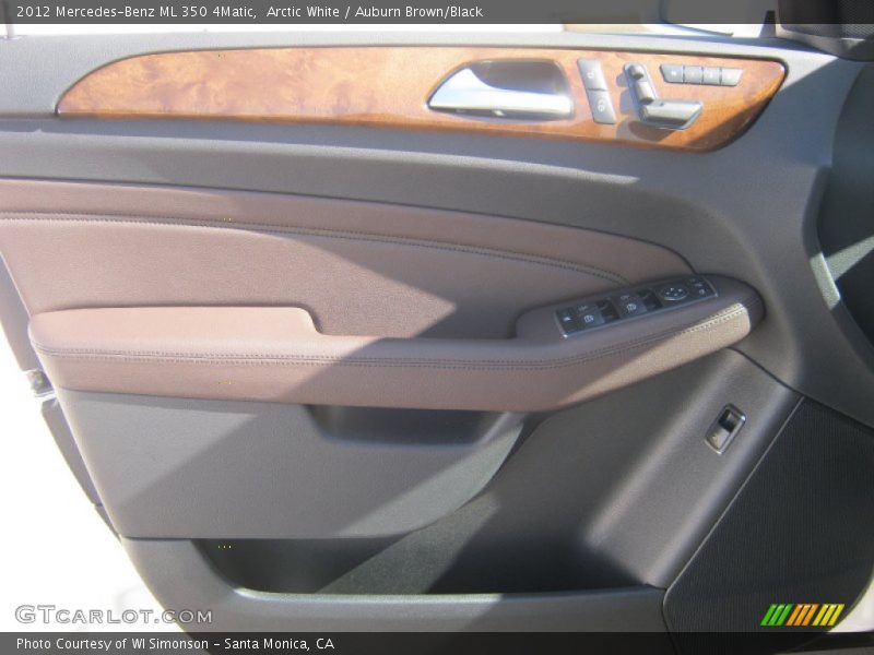 Arctic White / Auburn Brown/Black 2012 Mercedes-Benz ML 350 4Matic