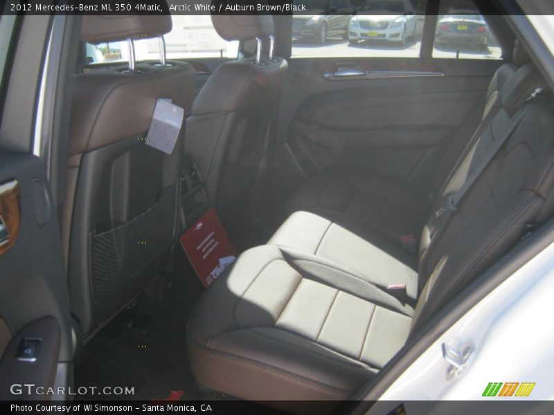 Arctic White / Auburn Brown/Black 2012 Mercedes-Benz ML 350 4Matic