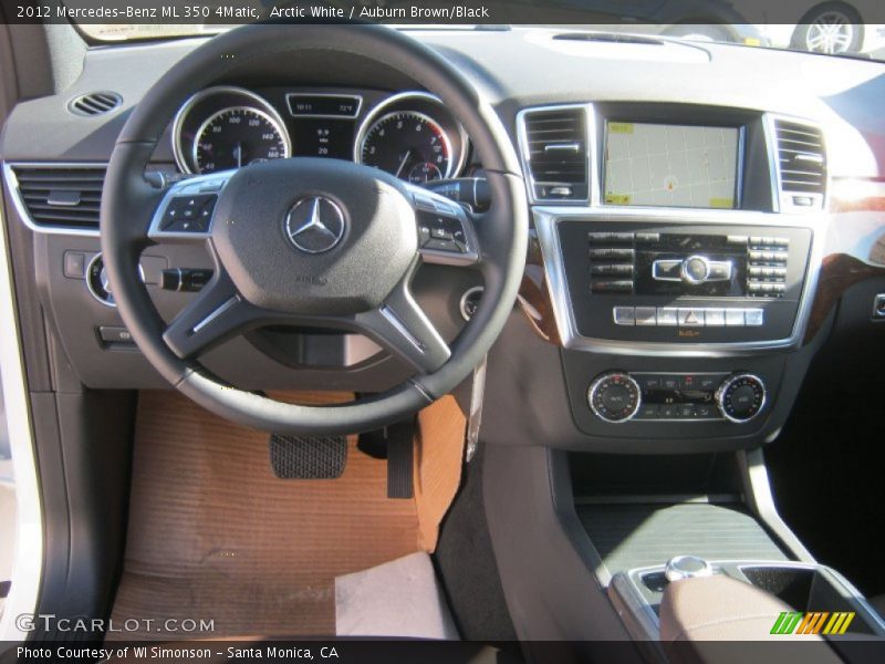 Arctic White / Auburn Brown/Black 2012 Mercedes-Benz ML 350 4Matic
