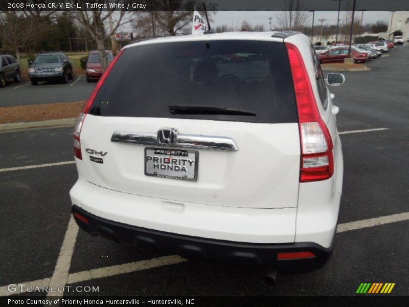 Taffeta White / Gray 2008 Honda CR-V EX-L