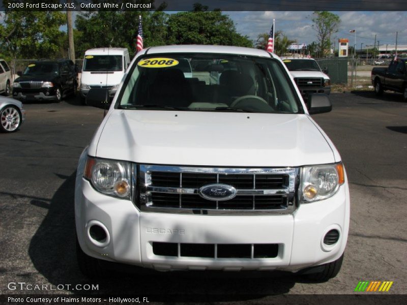 Oxford White / Charcoal 2008 Ford Escape XLS