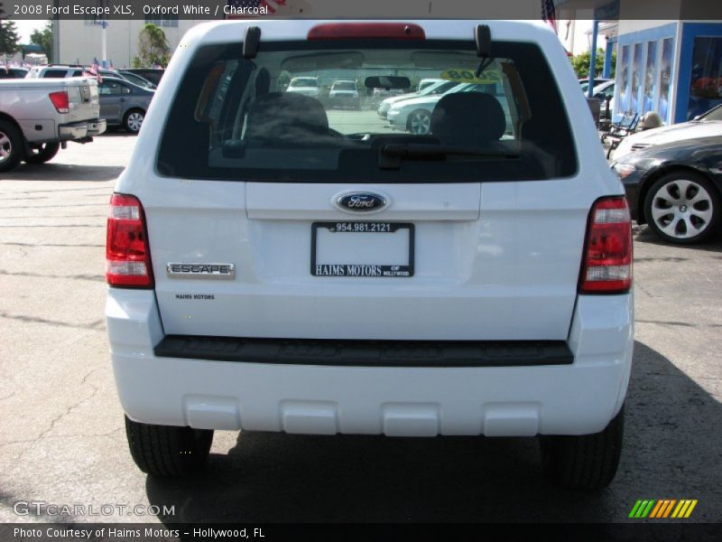 Oxford White / Charcoal 2008 Ford Escape XLS