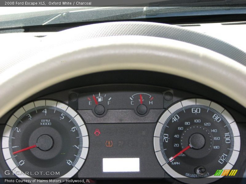 Oxford White / Charcoal 2008 Ford Escape XLS