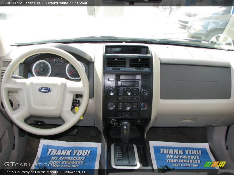 Oxford White / Charcoal 2008 Ford Escape XLS