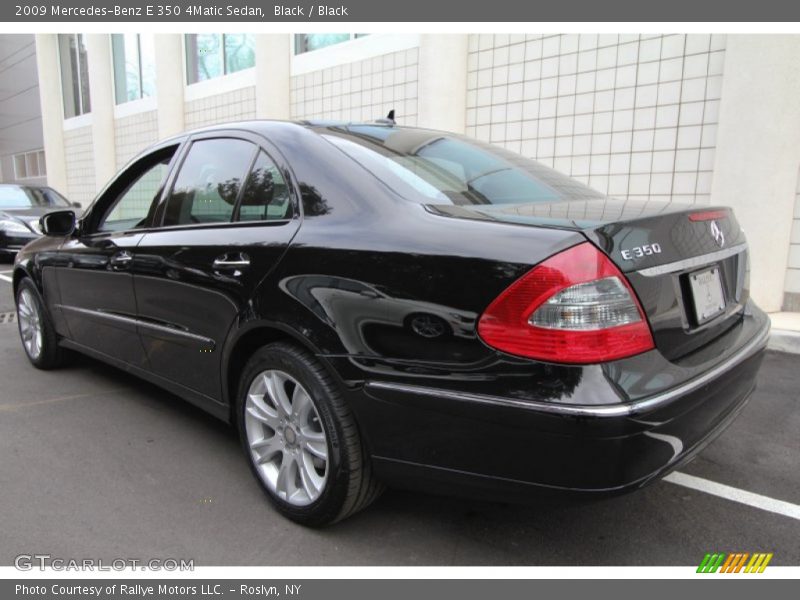 Black / Black 2009 Mercedes-Benz E 350 4Matic Sedan