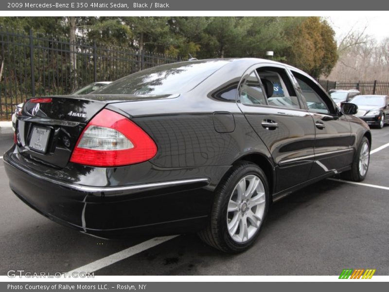 Black / Black 2009 Mercedes-Benz E 350 4Matic Sedan