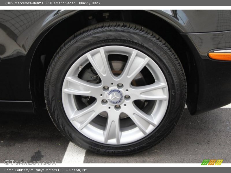 Black / Black 2009 Mercedes-Benz E 350 4Matic Sedan