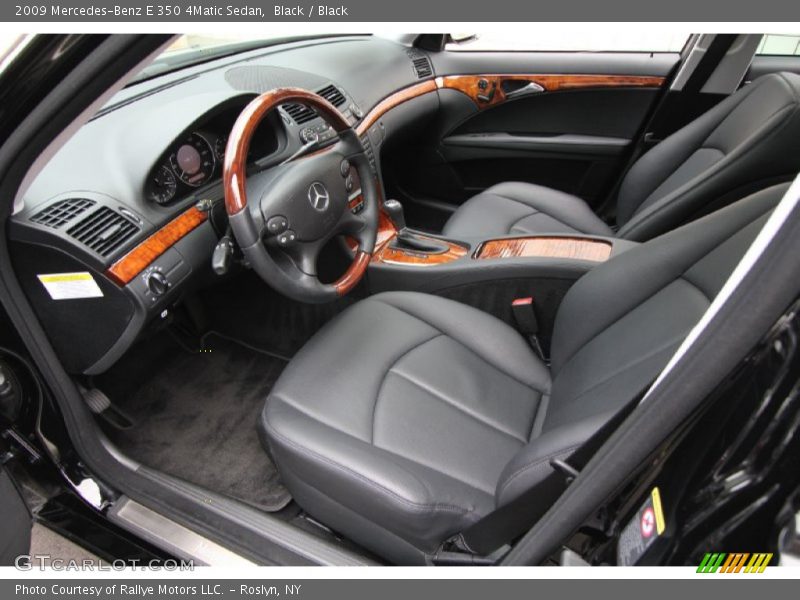Black / Black 2009 Mercedes-Benz E 350 4Matic Sedan