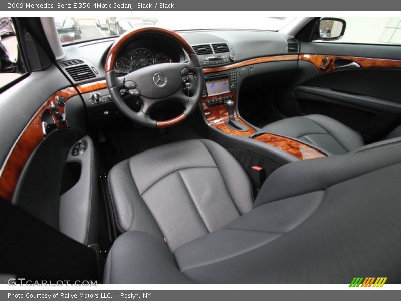 Black / Black 2009 Mercedes-Benz E 350 4Matic Sedan