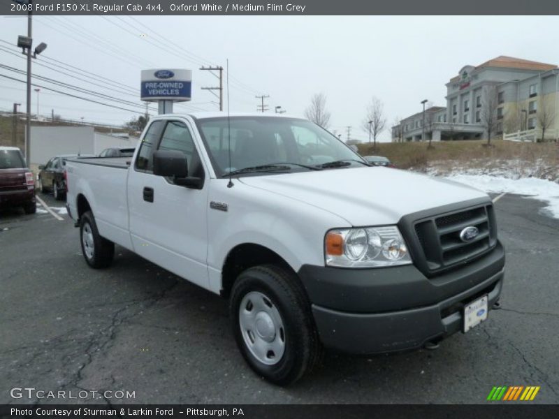 Oxford White / Medium Flint Grey 2008 Ford F150 XL Regular Cab 4x4