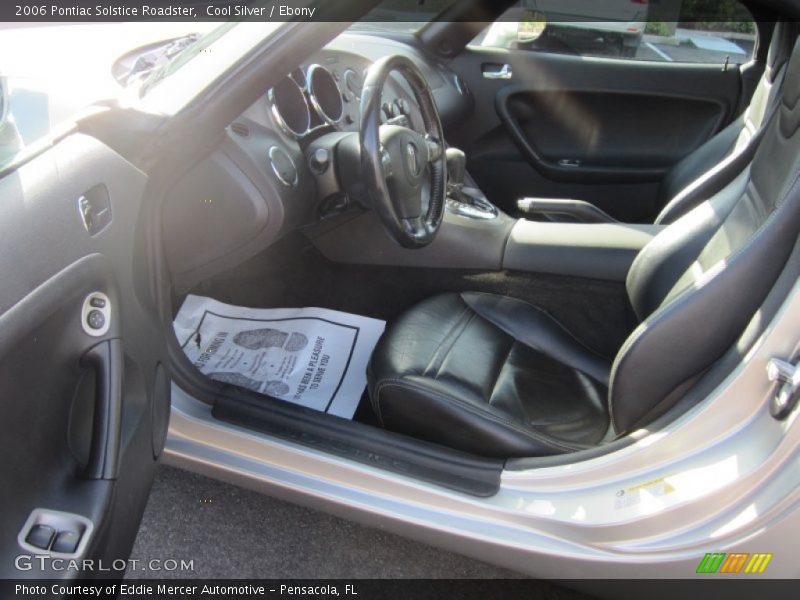 Cool Silver / Ebony 2006 Pontiac Solstice Roadster